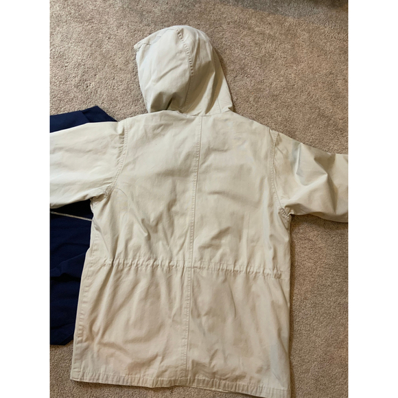 Falls Creek Men's Beige Blue Hooded Jacket 2 Piece Bundle Size Medium Gorpcore - Picture 10 of 16